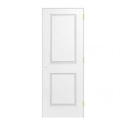 Best Sale 🥰 Metrie Pre-Hung 2-Panel Door - Left-Hand Swing - Primed Hardboard - 30-in x 81-in x 1 3/8-in 👏