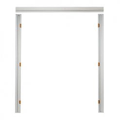 Outlet 😀 Metrie Double Pre-Machined Door Frame - 1/2-in T x 3 9/16-in W x 84-in L - Finger-Jointed Pine - Primed - White 👍
