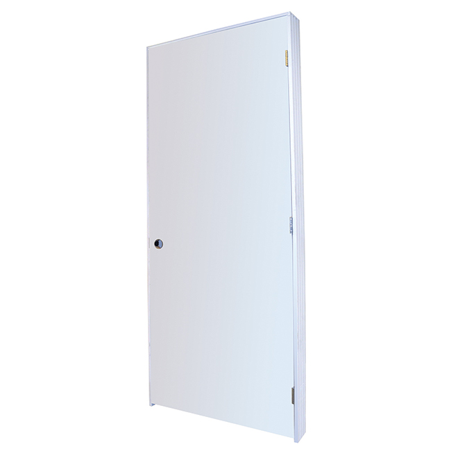 Promo β Metrie Pre-Hung Plain Interior Door - Primed - MDF Component - Left Handing - 30-in x 80-in π