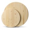 Promo ⌛ Metrie Edge Glued Wood Panel - Round - Spruce - 24-in dia x 1-in T 😍