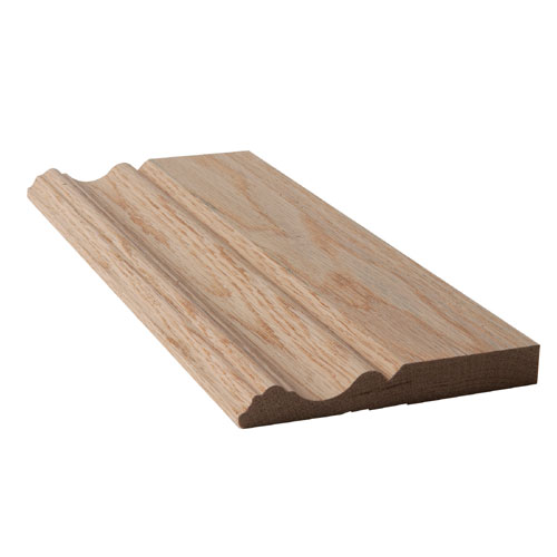 Best deal โค๏ธ Metrie Baseboard Moulding - 5/8-in x 4 5/8-in x 8-ft - Natural Oak - Unfinished - Interior ๐