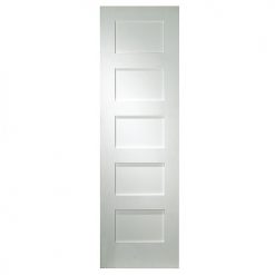 Promo ❤️ Metrie Interior Door - 5-Panel - Solid Core - Primed White - Smooth Texture 🥰