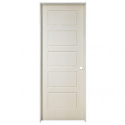 Hot Sale 👍 METRIE Riverside Pre-Hung Interior Door Left Hand Swing 5 Raised Panels 30-in W X 80-in H X 1 3/8-in T ⌛