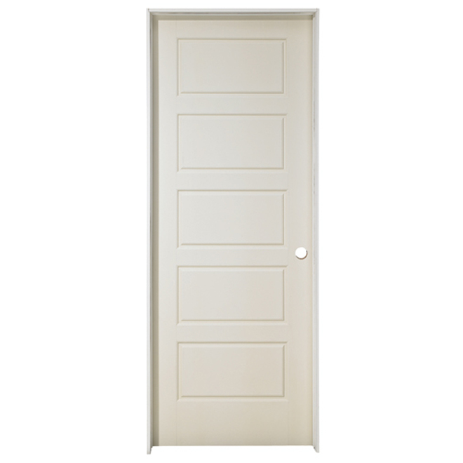 Hot Sale π METRIE Riverside Pre-Hung Interior Door Left Hand Swing 5 Raised Panels 30-in W X 80-in H X 1 3/8-in T β