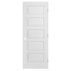 Outlet 😀 Metrie Riverside Interior Door - Prehung - Primed White - 5-Panel 🔥