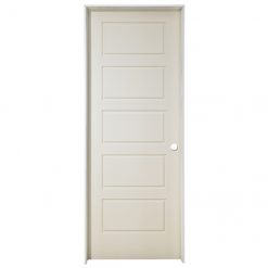 Deals 🔔 Metrie Pre Hung Door - Interior - White Primer Finish - Riverside - 32-in W x 80-in H 😀