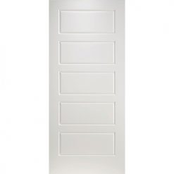 Best Sale ⌛ Metrie Interior Door Riverside Pre-Machined 5-Panel 28-in W x 80-in H 👍