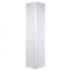 Deals 🥰 Metrie Louver Bifold Door - Finger-Jointed Pine- Primed White - 24-in W x 80-in H 👍