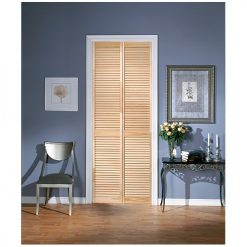 New ⌛ Metrie Shaker Bifold Door - Natural - Jointed Pine - 36-in W x 80-in H x 1 1/8 in D ✨