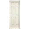 Flash Sale 🎉 Metrie Prehung Interior Door - Traditional 6-Panel Hollow Core - Primed Hardboard - 32-in W x 80-in H 😉