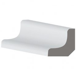Discount 🔔 Metrie Inside Corner Moulding - White - PVC - 8-ft L x 3/4-in W x 3/4-in T 💯