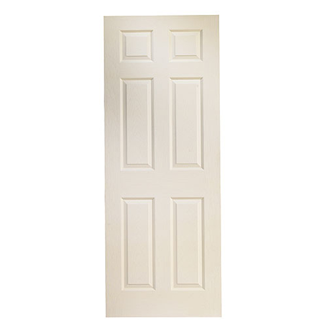 Coupon βοΈ Metrie Interior Door 6 Raised Panels Hollow Core Classic Style Hardboard - Primer Finish π