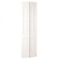 Best Pirce ✨ Metrie Masonite 2-Panel Arched-Top Interior Bifold Door Primed 24-in W x 80-in H x 1-3/8 in D 👏