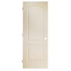 Deals 🥰 Metrie Arched-Top Door - Primed Hardboard - 2 Panel - Hollow Core - Beige - Lockset Bore 👏
